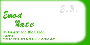 emod mate business card